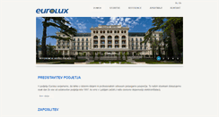 Desktop Screenshot of eurolux.si
