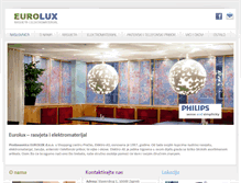 Tablet Screenshot of eurolux.hr